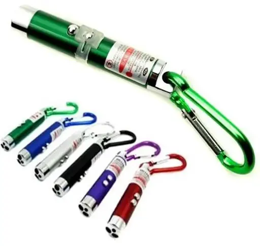 [36142]  Mini Laser Pointer with LED Torch 3in1 <1mw