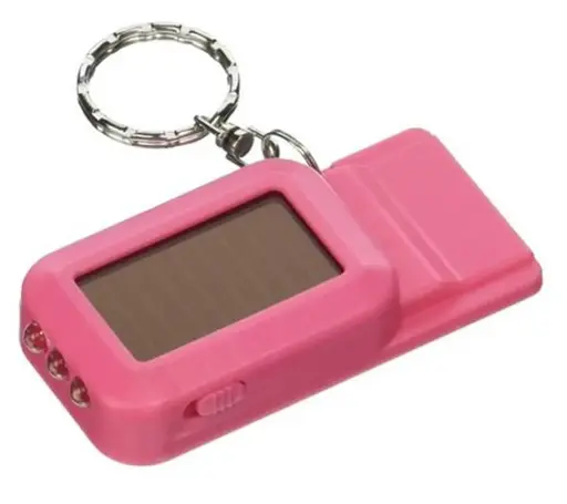 [36221]  3-IN-1 Solar Powered LED Whistle with Key Chain