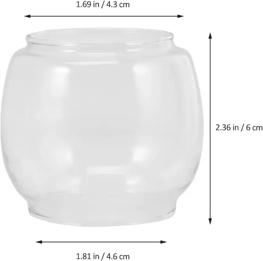 [38203]  Small Hurricane Lantern Glass Globe No.245
