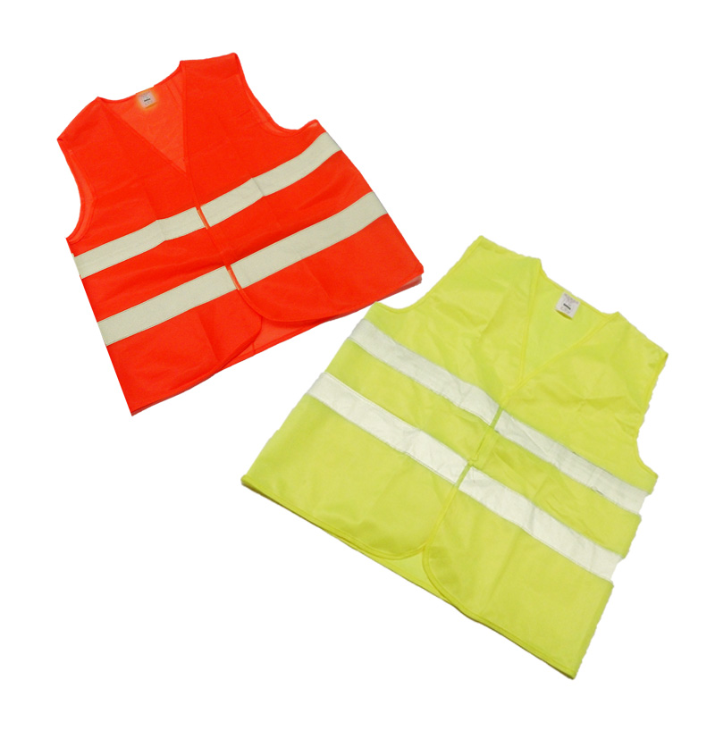 10 Hi-Vis Safety Vest Orange one size fits most