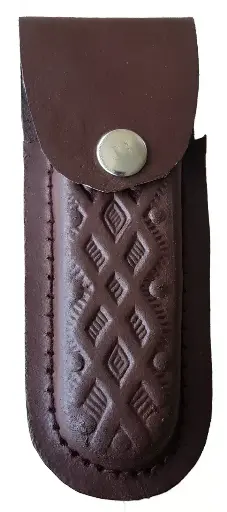 [40621]  Brown Leather Knife Tool Pouch