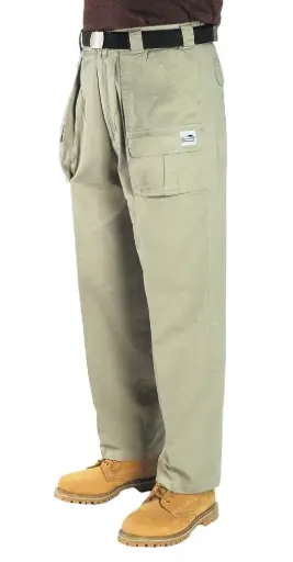 Cargo Pants Cotton Bone
