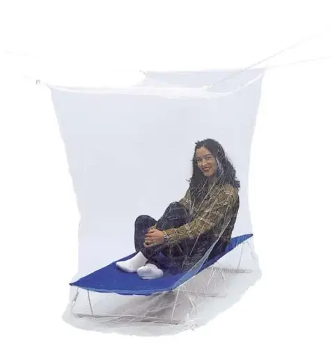 [28513.1] Mozzy White Single Box Mosquito Net 156 Hole