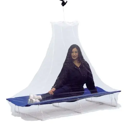 [28533.1] Mossy White Single Umbrella Mosquito Net 156 Hole